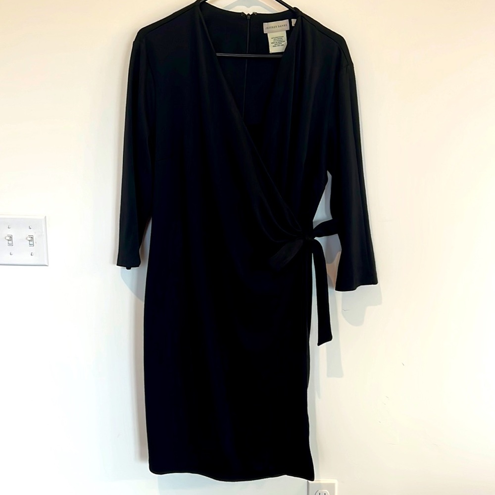 GUC: Jeffrey Banks Faux Wrap Dress (size XL)